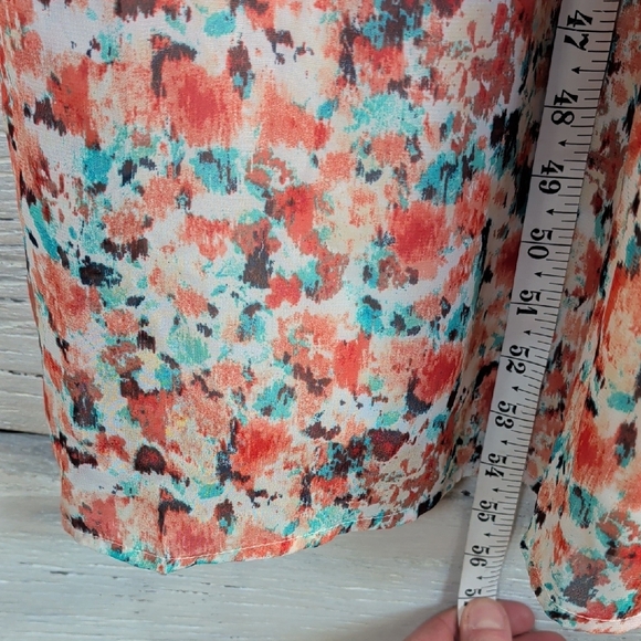 Lily Rose Floral Maxi Dress Large Sleeveless Criss Cross Back - Picture 6 of 6